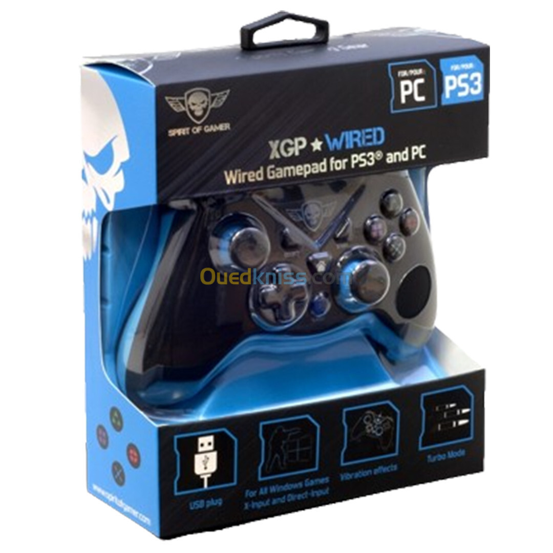 MANETTE SOG FILAIRE GAMEPAD XPG POUR (PC/PS3)