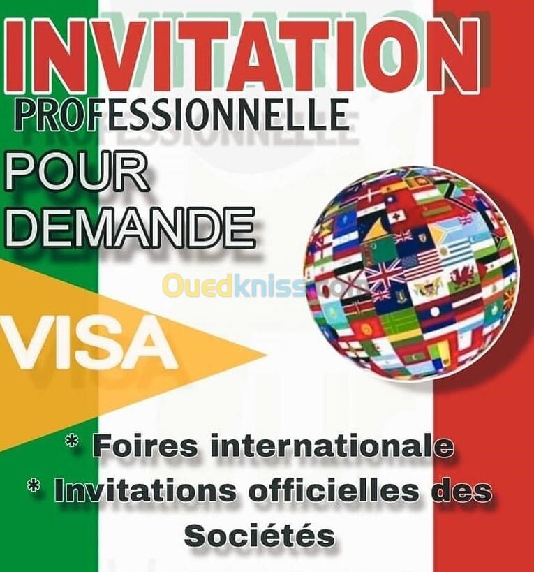 Invitations Professionnelles Italie