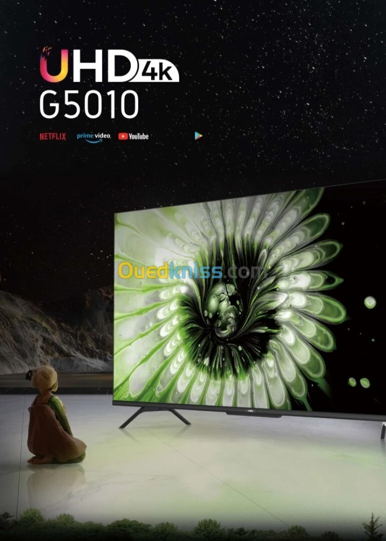 Promotion TV iris 50 pouces smart Android google tv 4K ultra HD