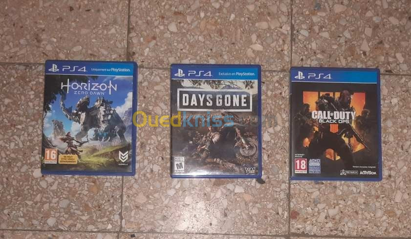 ps4 cd DAYS GONE , HORIZON ZERO DOWN , CALL OF DUTY BLACK OPS 4