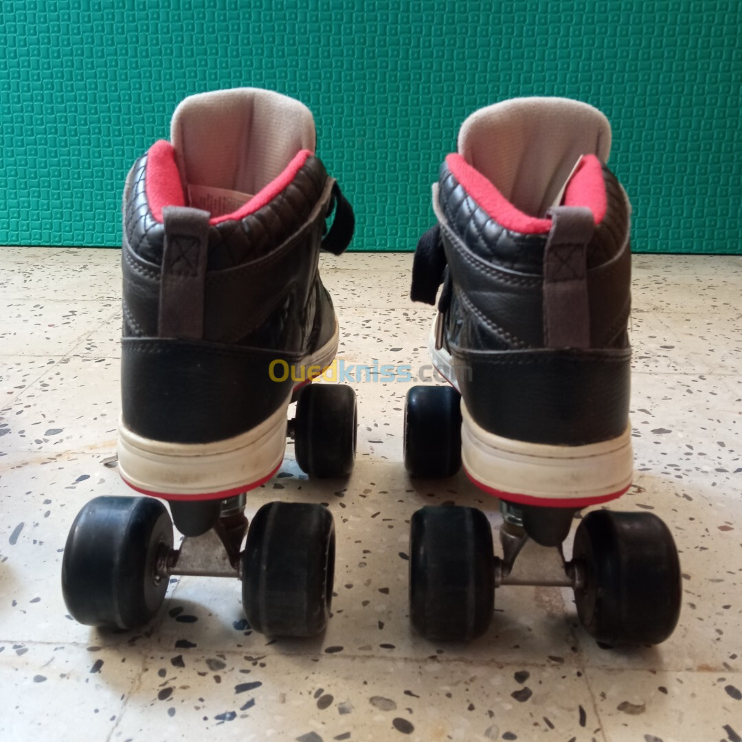 Patin à roulettes adulte OXELO Quad Noir