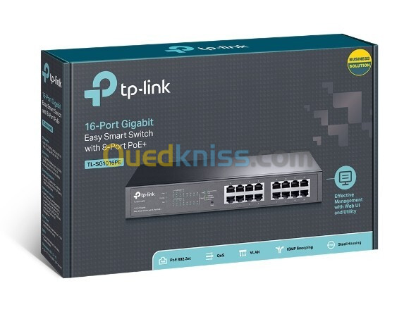 TL-SG1016PE | Switch Easy Smart 16 Ports Gigabit - TP-Link