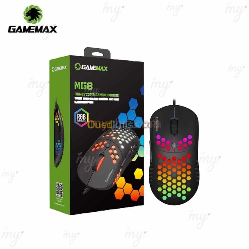 Souris Gamemax MG8 RGB 6400 DPI 6 Boutons ultra light