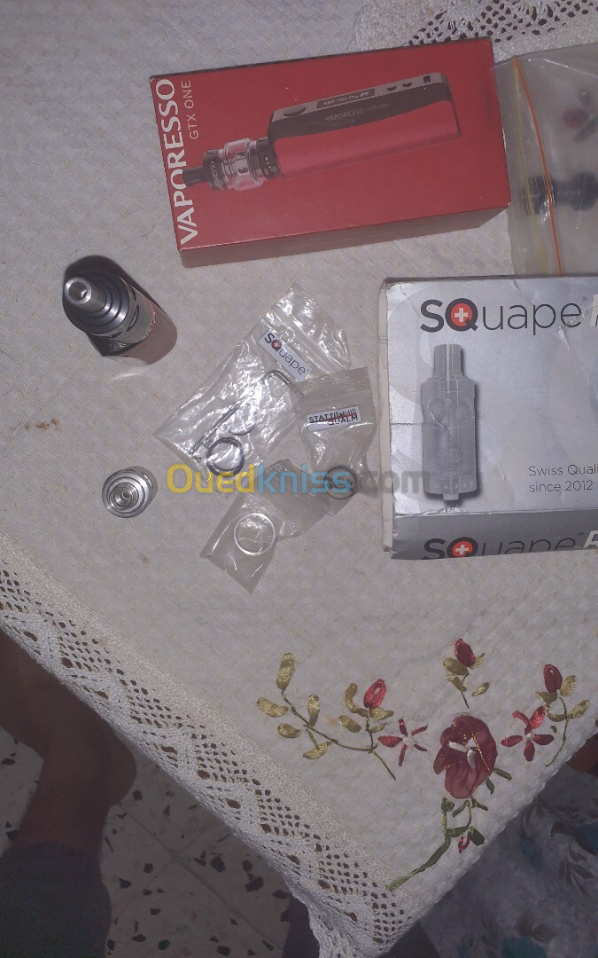  Chicha vaporesso GTX one + atomiseur coton squapR swiss