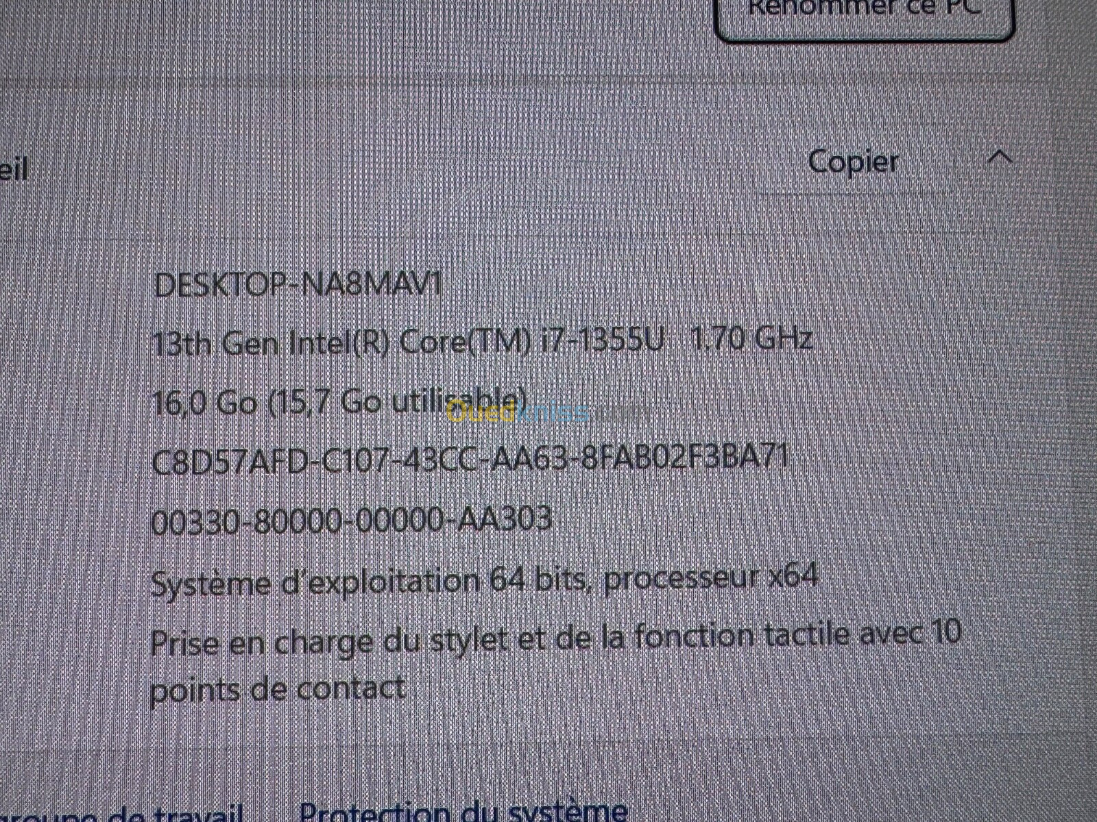 HP ENVY 15 i7 13eme 16go 1to ssd RTX 3050 TACTIL 