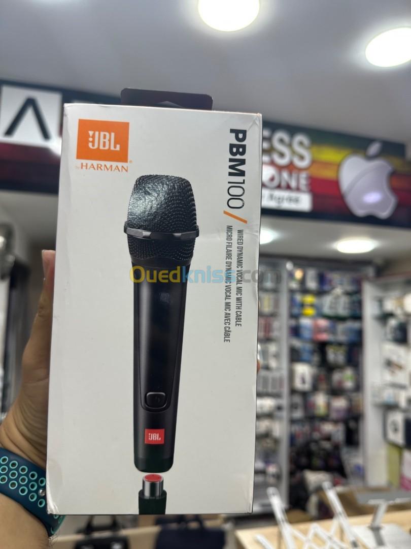 JBL PBM100 – Microphone Dynamique avec fil – Accessoire pour série JBL  Partybox – Prise Jack – Supprime bruit ambiant – Noir