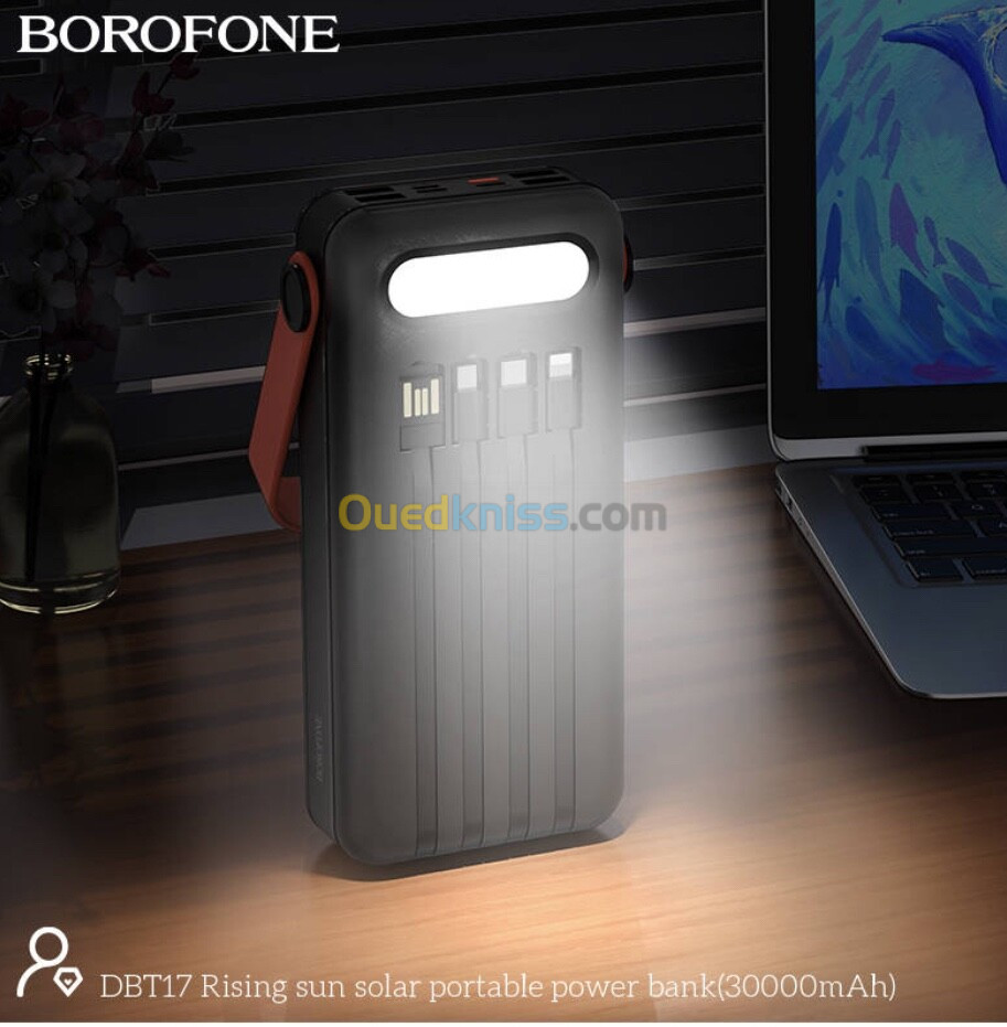 Power bank solaire borofone 30000 mah 