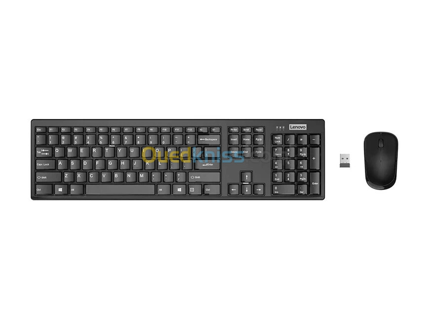 Ensemble ( Pack / Kit )  Clavier + souris sans fil Lenovo 100 Azerty