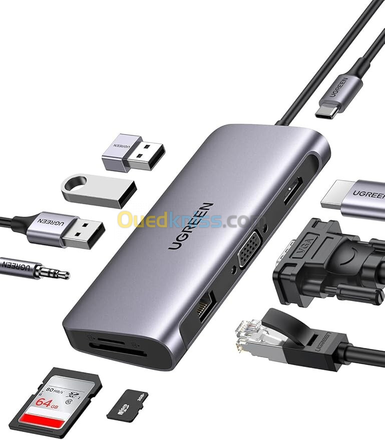 Ugreen usb c multifonction adapter 11 in 1 