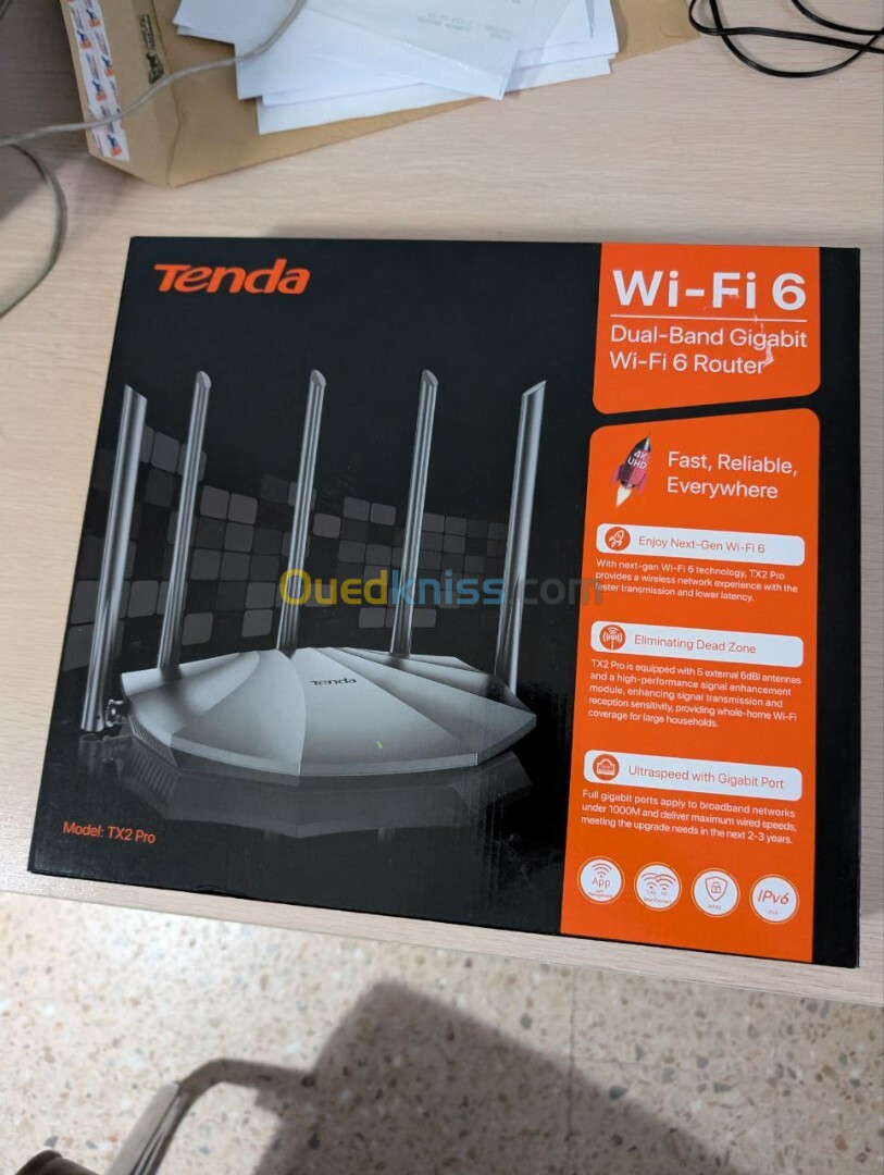 ROUTEUR TENDA TX2 PRO AX1500 DUAL BAND GIGABIT WIFI6