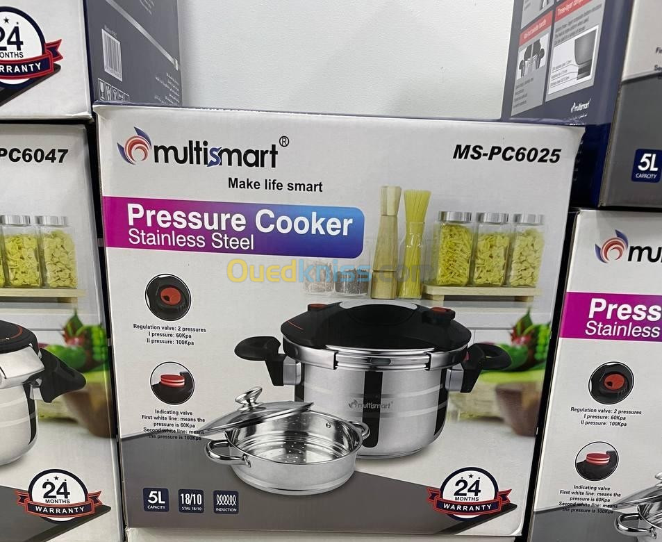 Pressure cooker stainless steel multismart 5 L 