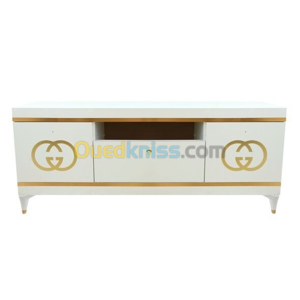 طاولة تلفزيون من خشب بتصميم عصري و انيق Table TV En Bois Modern