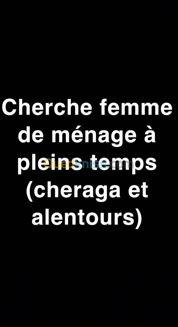 Femme de ménage 