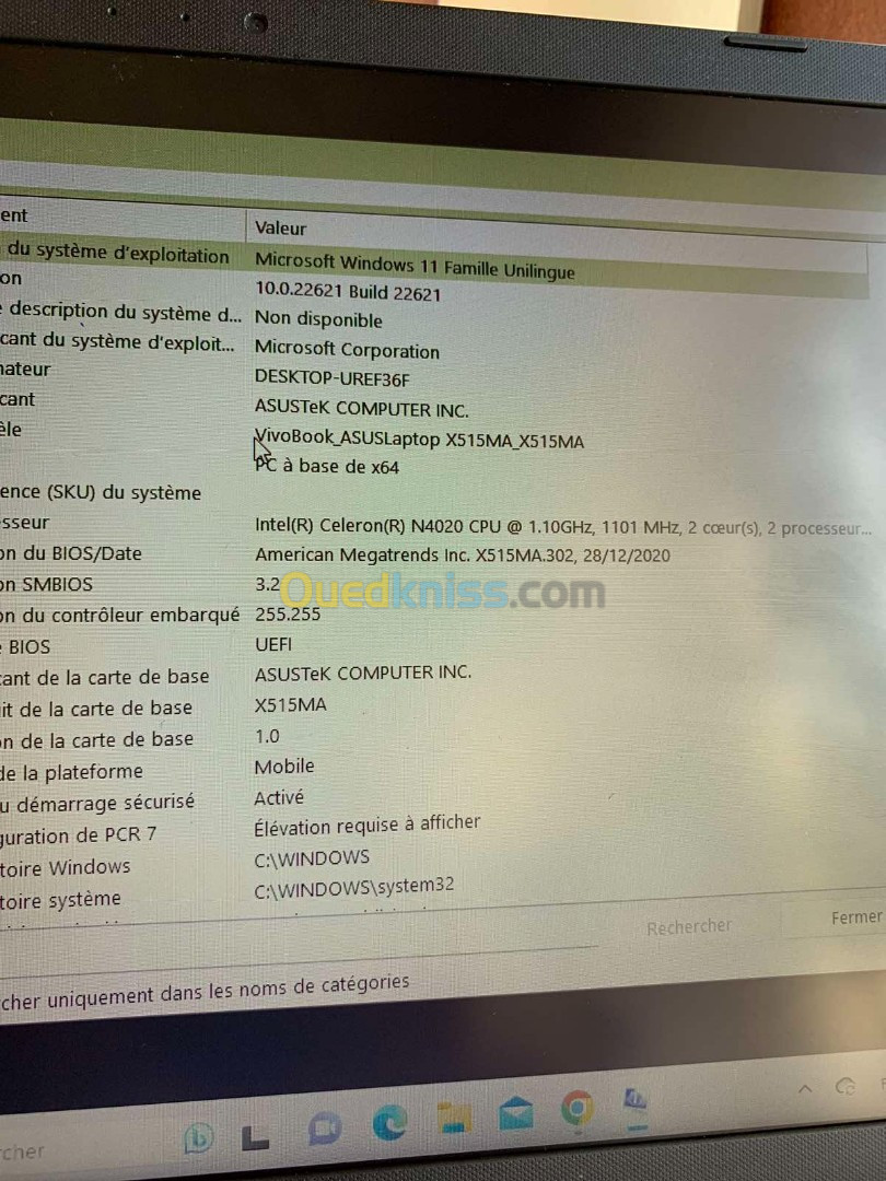 Pc Asus notebook x515M 