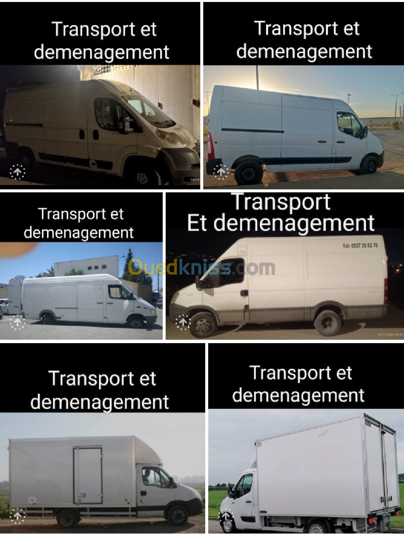 Demenagement et transport نقل البضائع والترحيل 