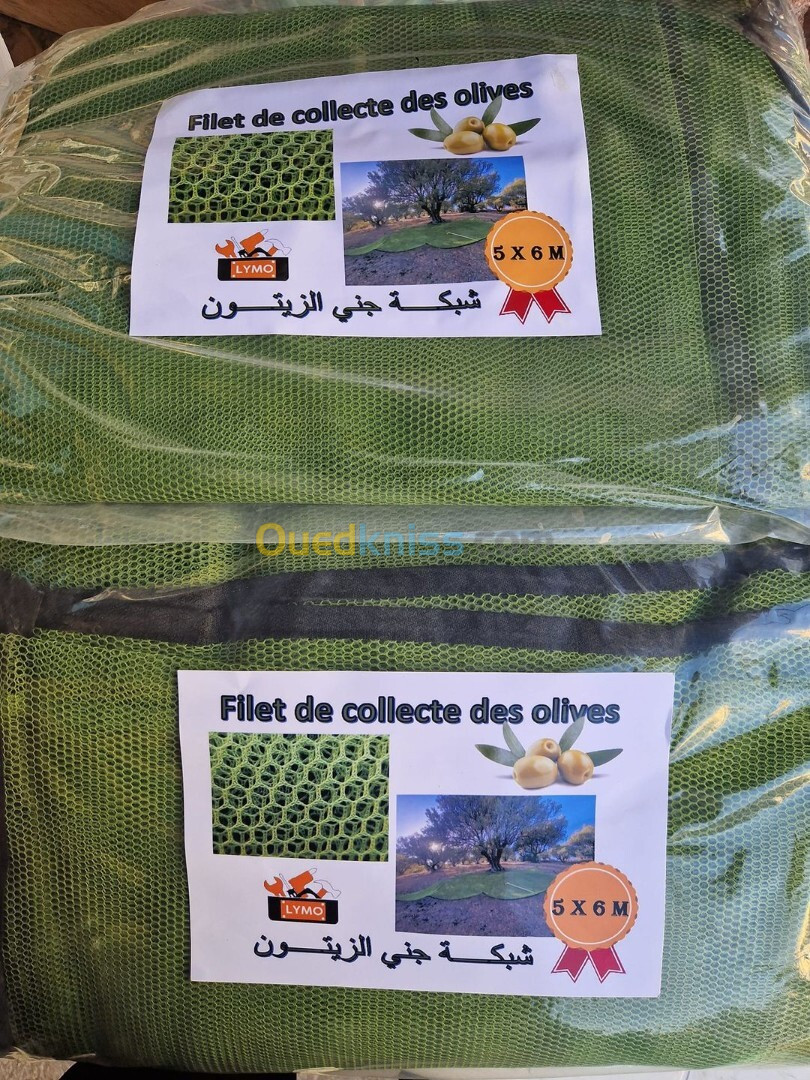 Filet de collecte des olives et elvage des oiseau