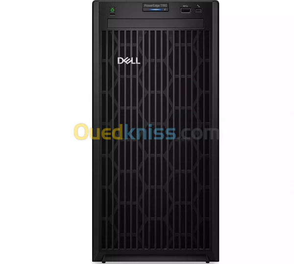 Serveur Dell PowerEdge T150, Intel Xeon E-2314,16GB UDIMM, 2TB 7.2K RPM SATA 6Gbps 512n 3.5in Cabled