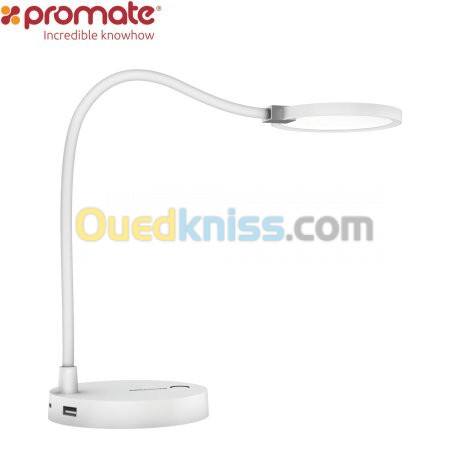 Lampe de Bureau LED Promate LumiFlex-2 avec Batterie Externe de 4000 mAh 