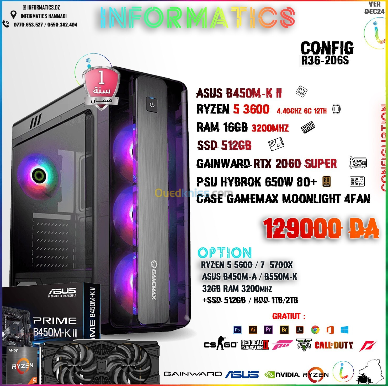 INFORMATICS CONFIG R36-206s  - GAINWARD RTX 2060 SUPER