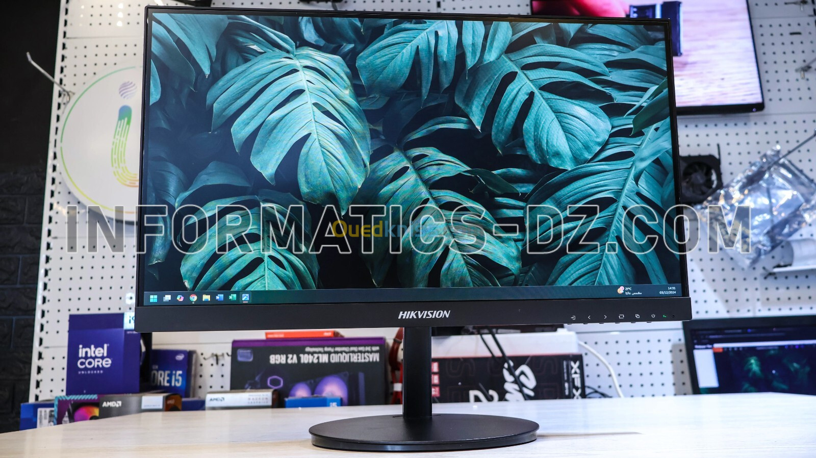 Hikvision 22 pouces Borderless Full HD Monitor - Ultra-Thin Design, HDMI & VGA