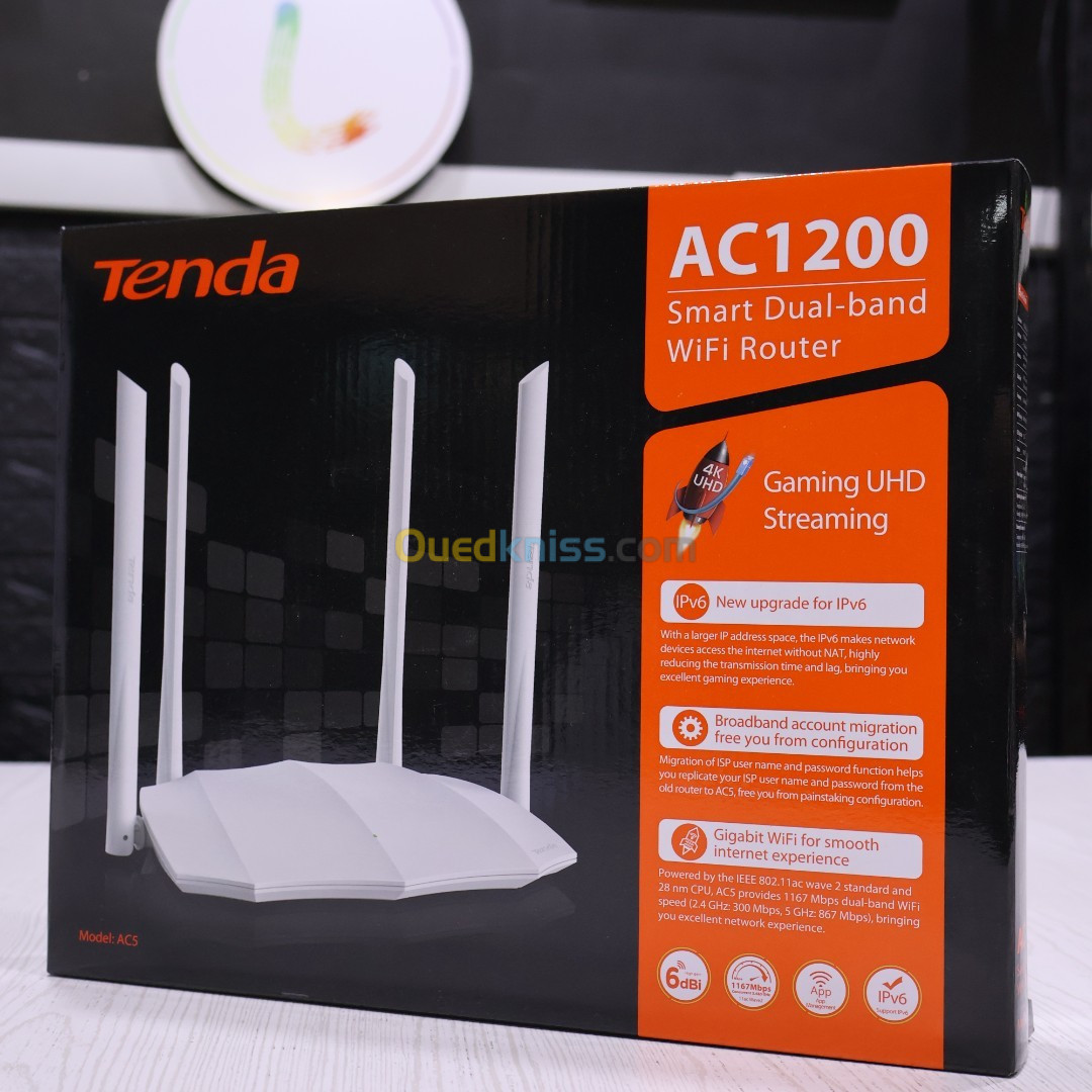 Tenda AC5 v3.0 AC1200 Dual Band WiFi Router