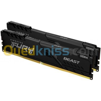 Ram Kingston Fury Beast 16GB - 2 X 8 Go - DDR4 - 3600Mhz - CL17