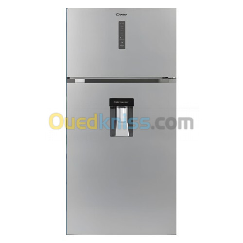 "REFRIGERATEUR CANDY DOUBLE PORTE 570/DIGITAL DISPLAY/NO FROST/ (70 CM)/INOX "