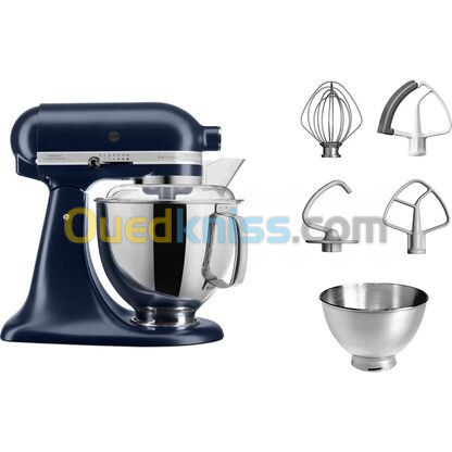 PETRIN KITCHEN AID  ARTISAN AVEC ACCESSOIRES 4.8l  BLEU ENCRE