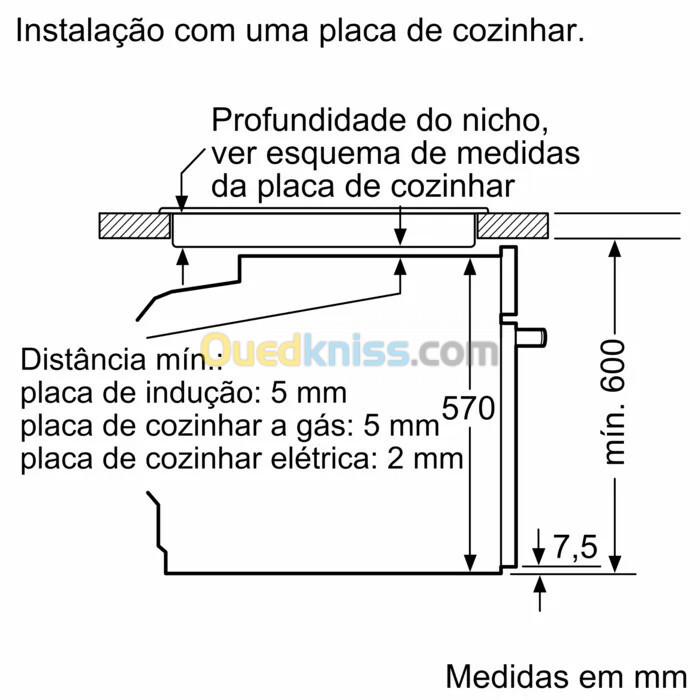 FOUR ENCASTRABLE BOSCH ÉLÉCTRIQUE VENTILÉ 3D INOX SERIE 6 AVEC AFFICHEUR 71 L 7 FCTS 60CM 