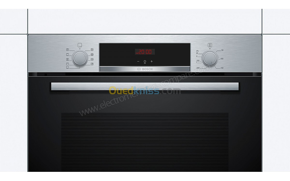 FOUR ENCASTRABLE BOSCH 60CM ÉLÉCTRIQUE VENTILÉ INOX 71L 