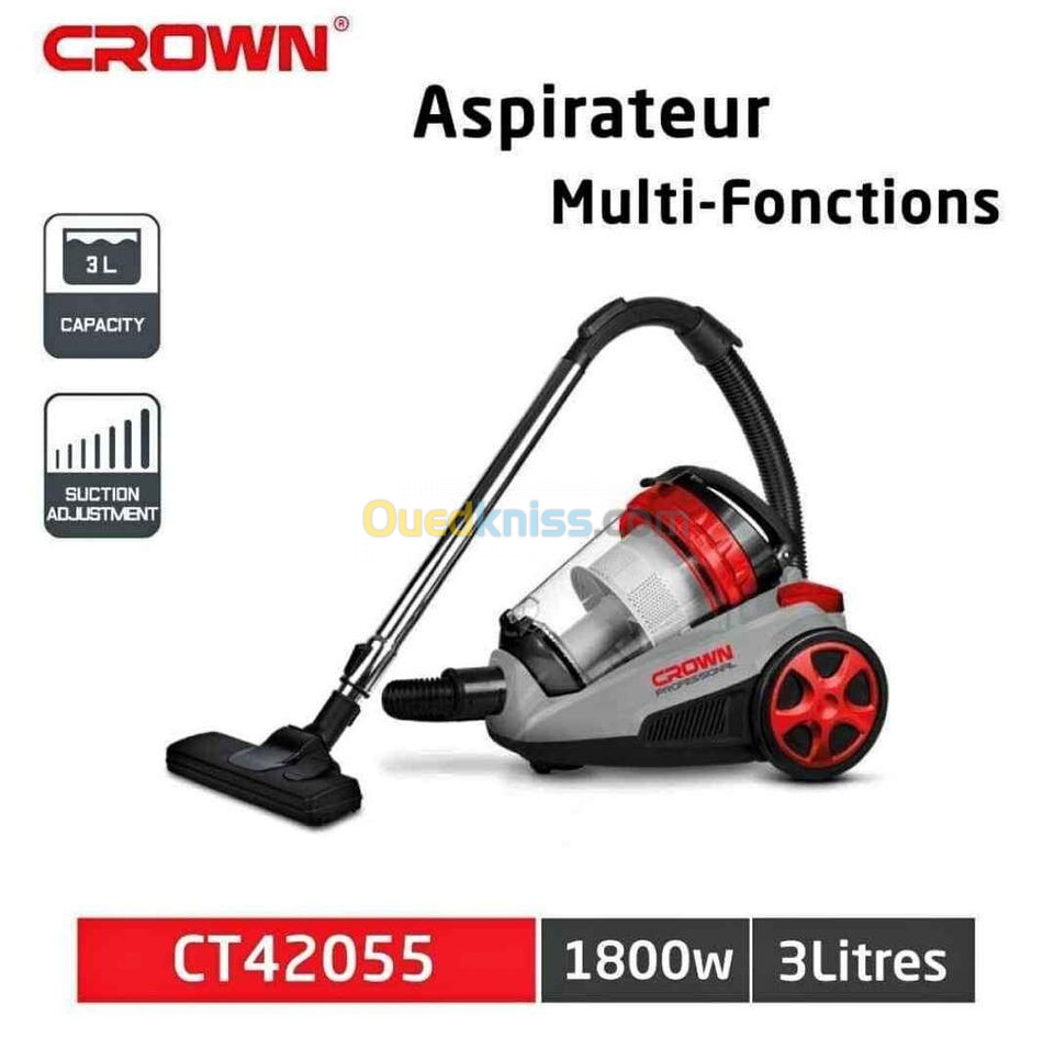 Aspirateur CROWN 1800w original Aspirateur Produit original 3L