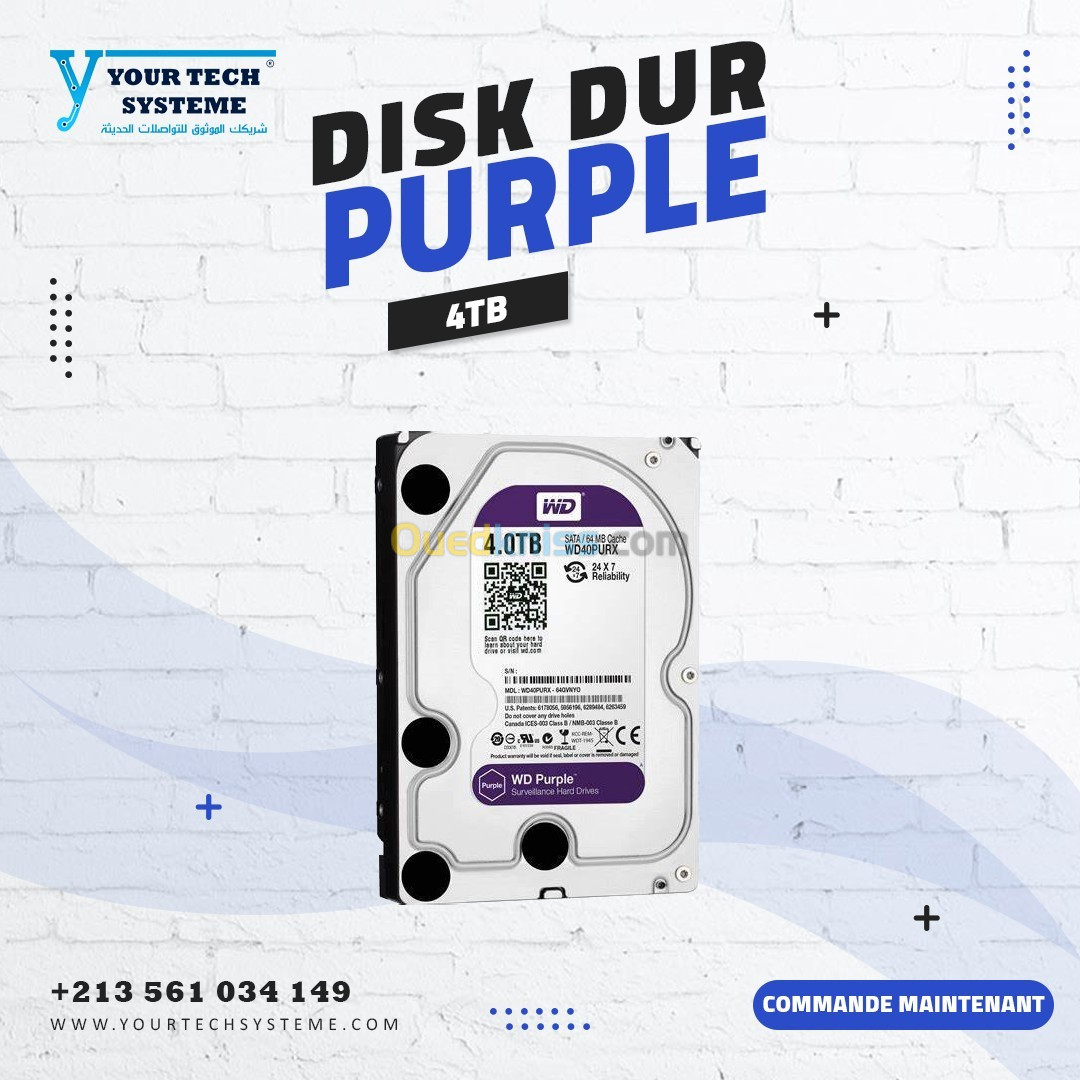 DISK DUR 4TB PURPLE