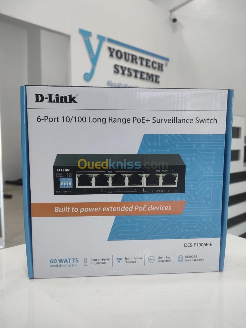 SWITCH D LINK 10/100 6P +POE