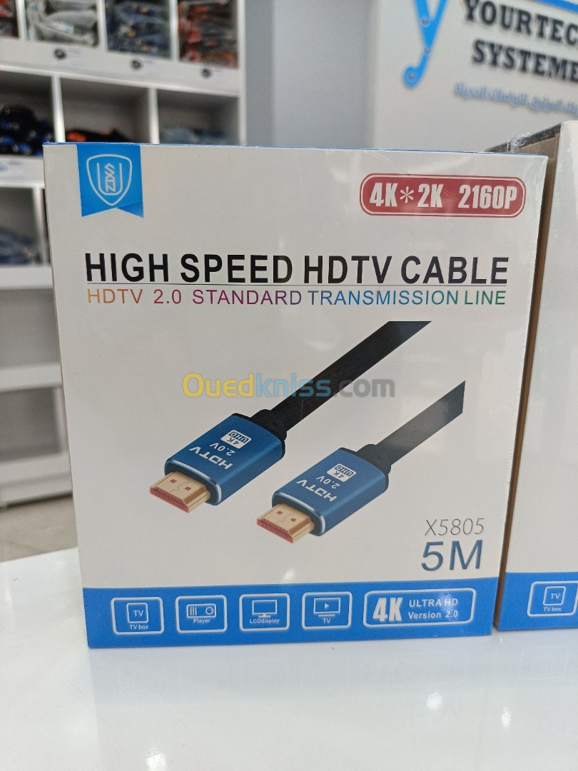 CABLE HDMI 1.5/3/5/10/15/20M 4K