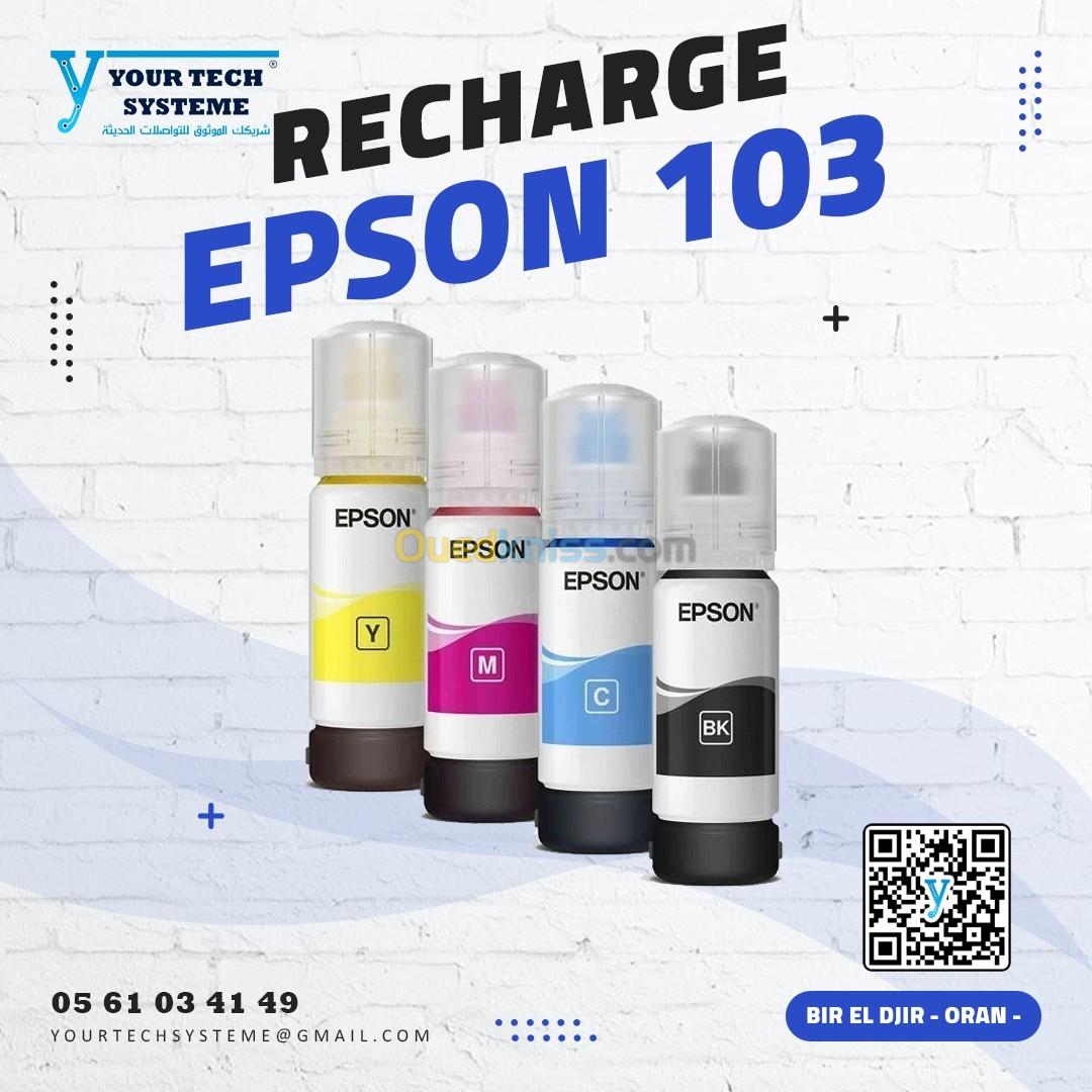 RECHARGE ENCRE EPSON 103 PACK