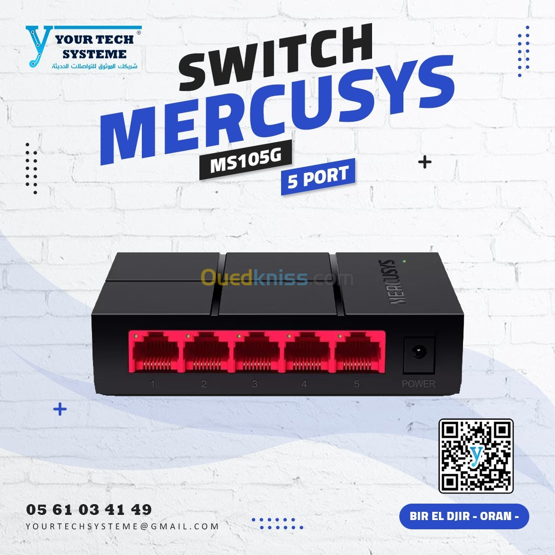 SWITCH MERCUSYS 5 PORT 10/100/1000MBPS MS105G