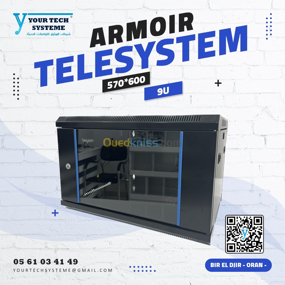 ARMIRE 9U 19" 750*600 TELESYSTEM