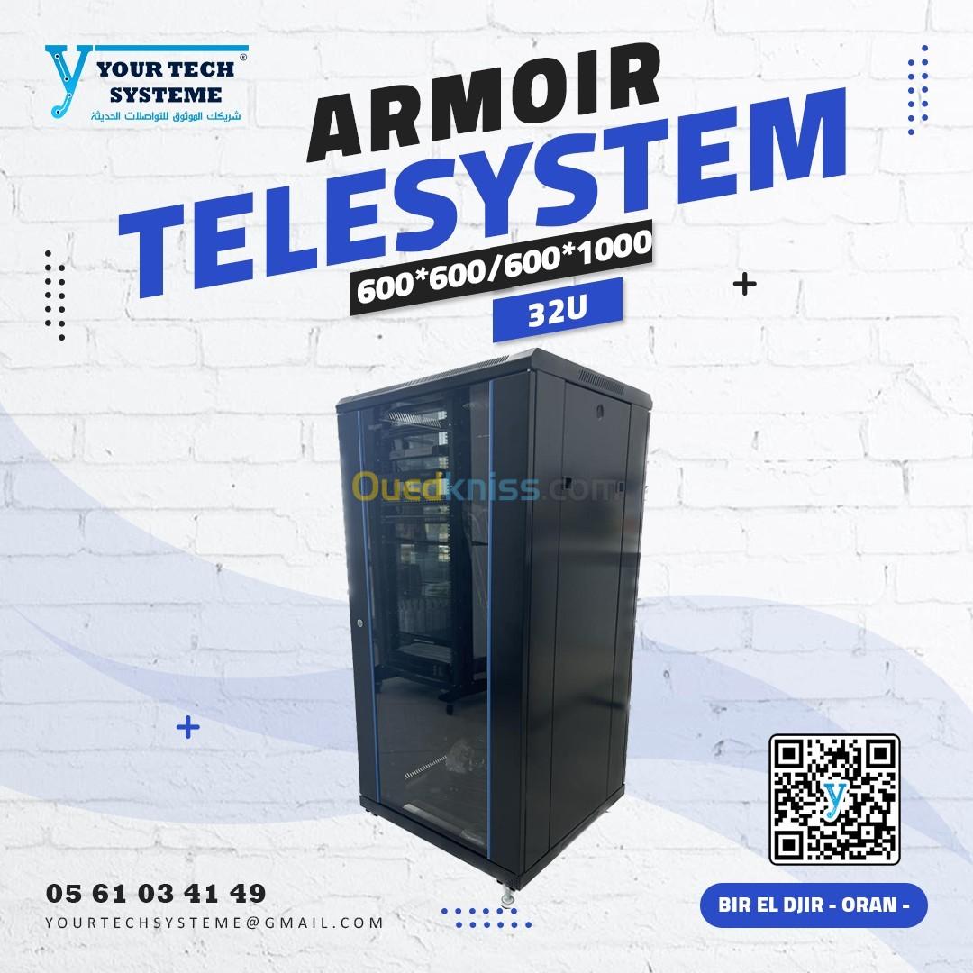 ARMOIR 32U 19" 600*600/600*1000 TELESYSTEM