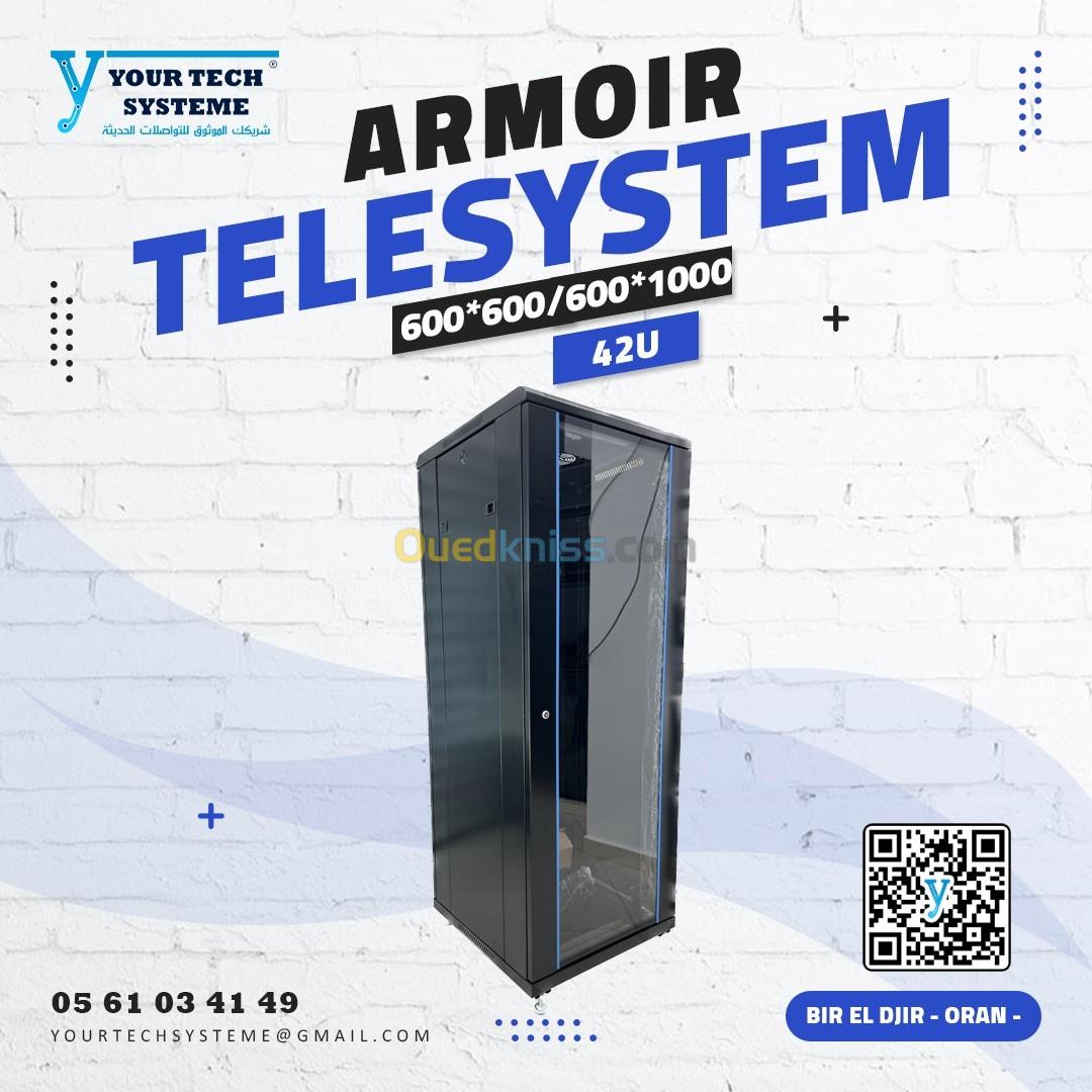 ARMOIR 42U 19" 600*600/600*1000 TELESYSTEM