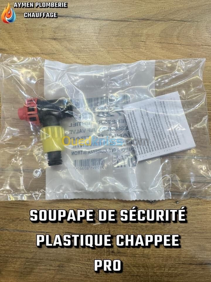 SOUPAPE DE SÉCURITÉ PLASTIQUE CHAPPEE PRO