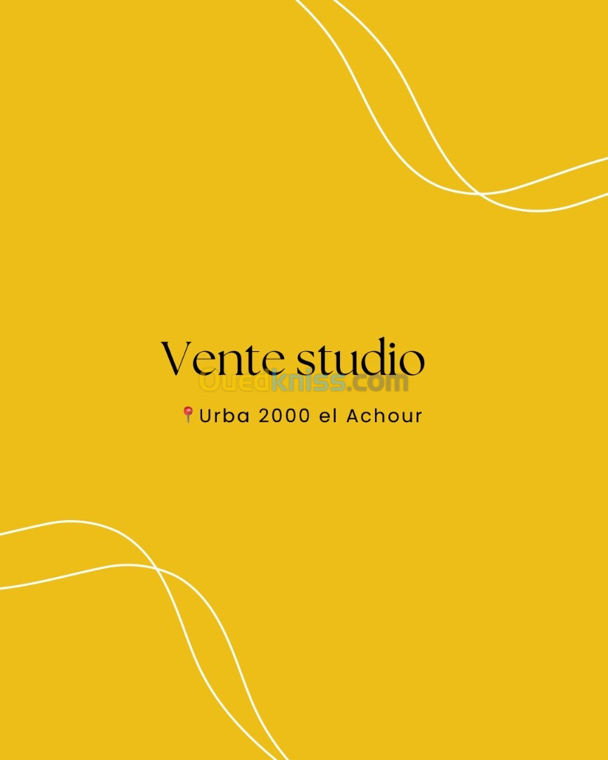 Vente Studio Alger El achour