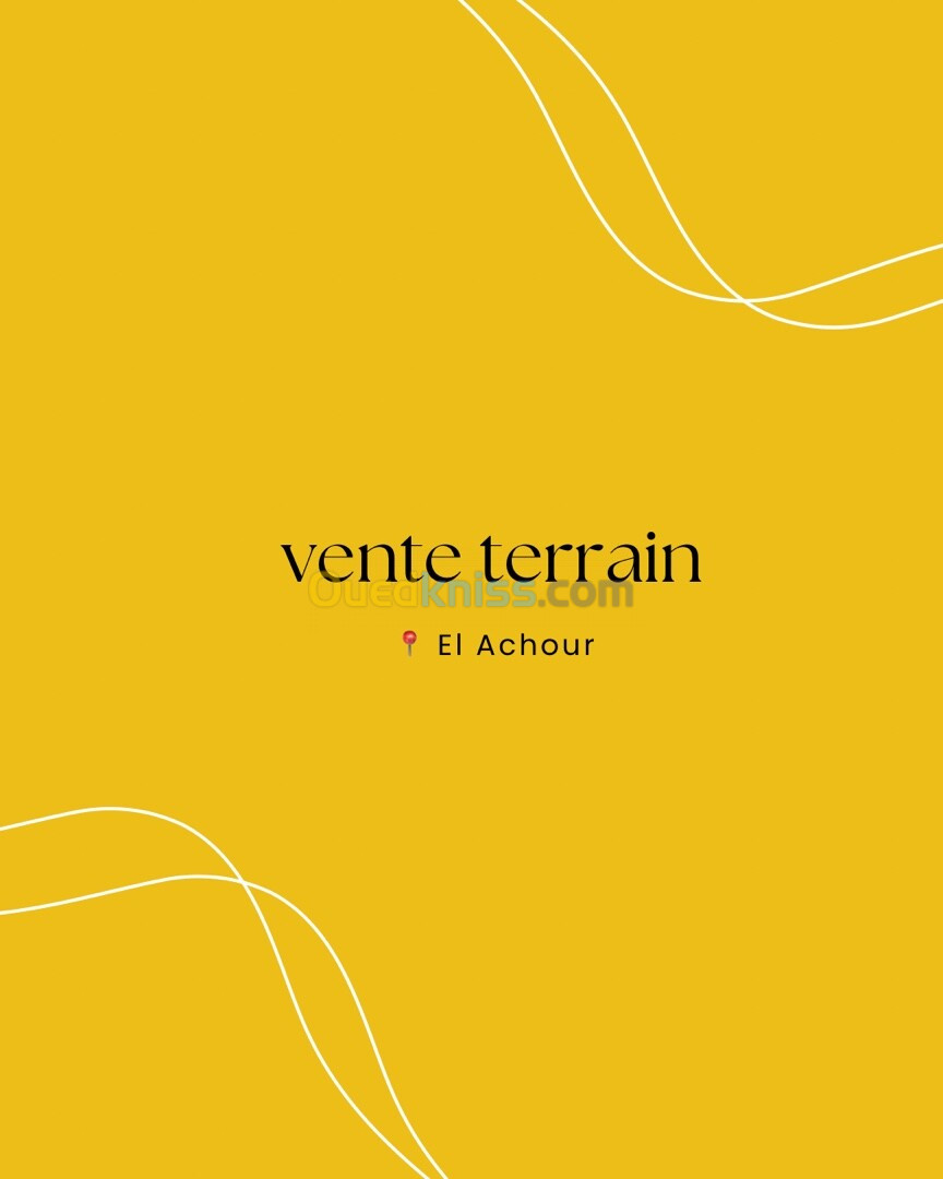 Vente Terrain Alger El achour