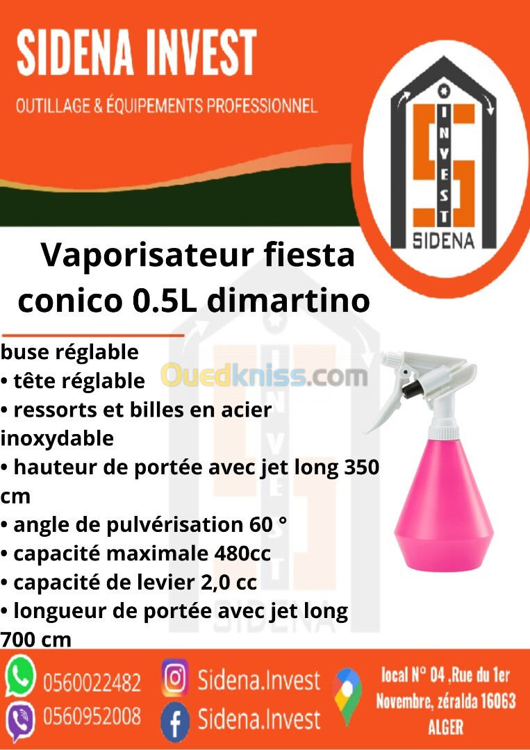 vaporisateur fiesta conico 0,5 l