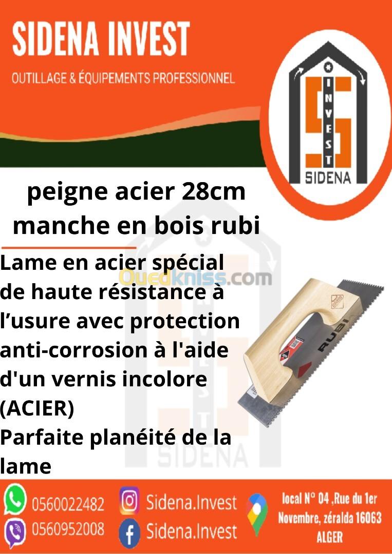 Peigne Acier 28 cm Manche en bois RUBI