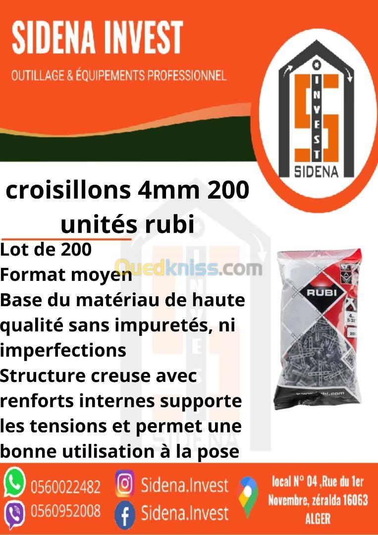  croisillons 4mm 200 unites RUBI