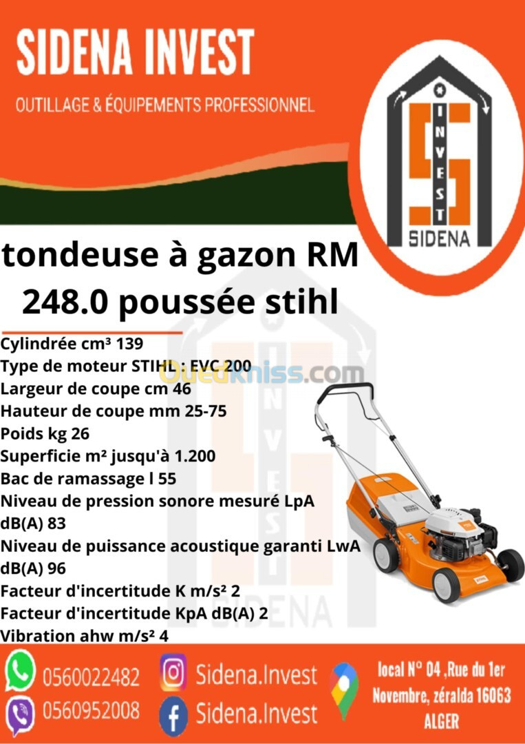 tondeuse à gazon rm 248.0 poussée STIHL