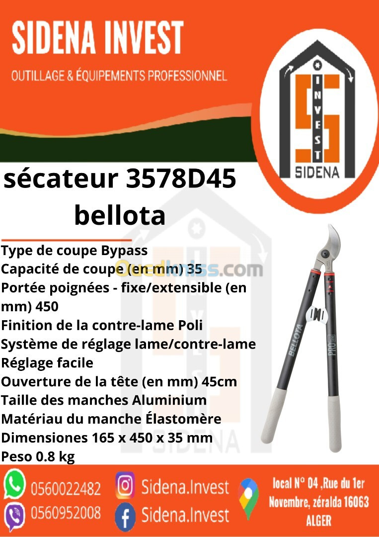 Bellota secateur 3578D-45