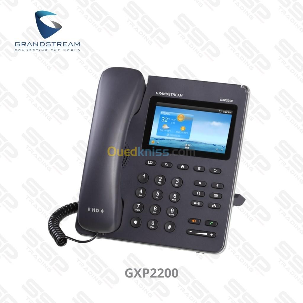 IP PHONE - 480 X 272 LCD, 6 SIP ,HD Voice, 2x10/100/1000, Android, PoE, 3 Touches programmables