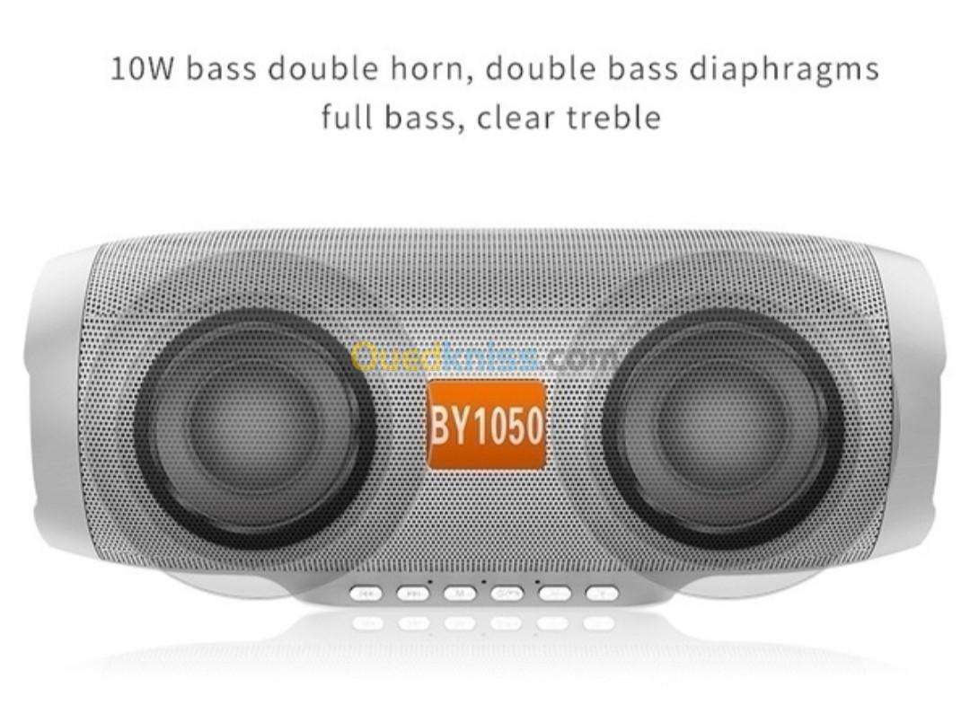 BY1050 Outdoor HIFI Column Speaker Wireless Bluetooth Speaker Subwoofer Sound Box Support FM Radio 