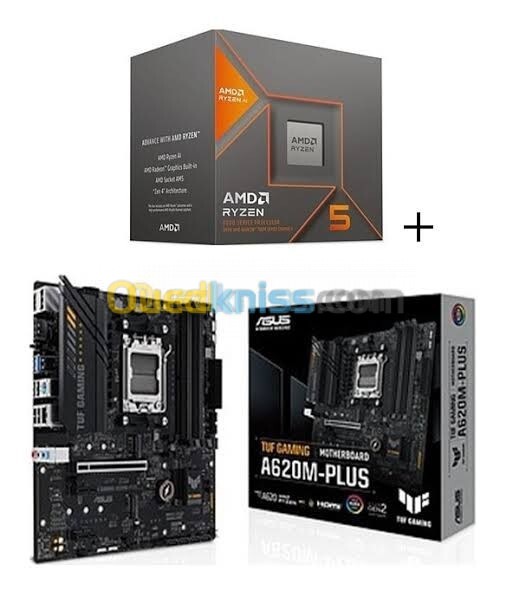   ASUS TUF GAMING A620M PLUS wifi + ryzen 5 8600g  